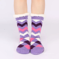 Chaussettes de pantoufles en peluche thermique chaude hivernale pour adulte